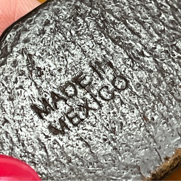 Michigan State Spartans BROWN leather BELT 33-37” Silver conchos Spartans Mexico - Picture 2 of 16